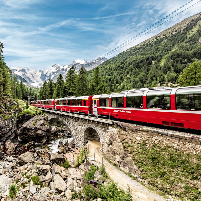 Bernina Express | © Rhätische Bahn / Andrea Badrutt