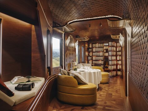 L'Observatoire Suite Bibliothèque et salle à manger | © Belmond