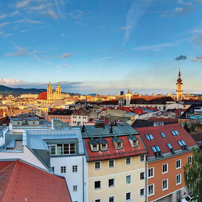 Linz from above | © Linz Tourismus / Johann Steininger