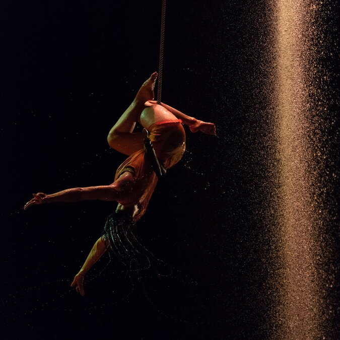 Aerial view of an acrobat | © shutterstock / 1103364059