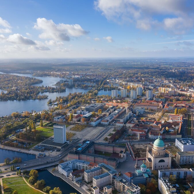 Aerial view of Potsdam | © Shutterstock 1849996981