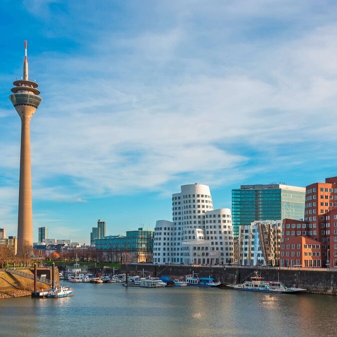 Port des médias de Düsseldorf | © Shutterstock 569559343