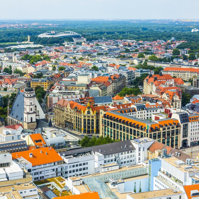 Panoramasicht auf Leipzig | © shutterstock_152193326